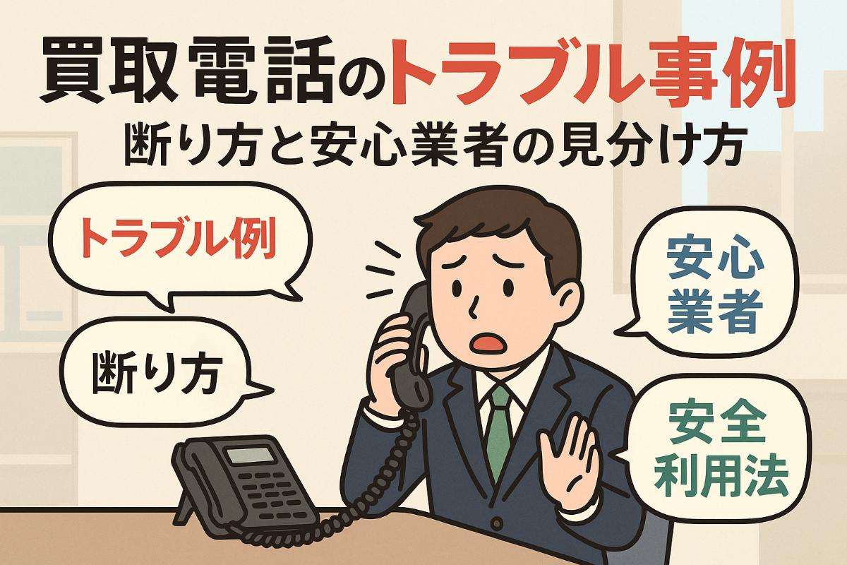 買取電話のトラブル事例と断り方を解説！安心業者の見分け方と安全な利用法
