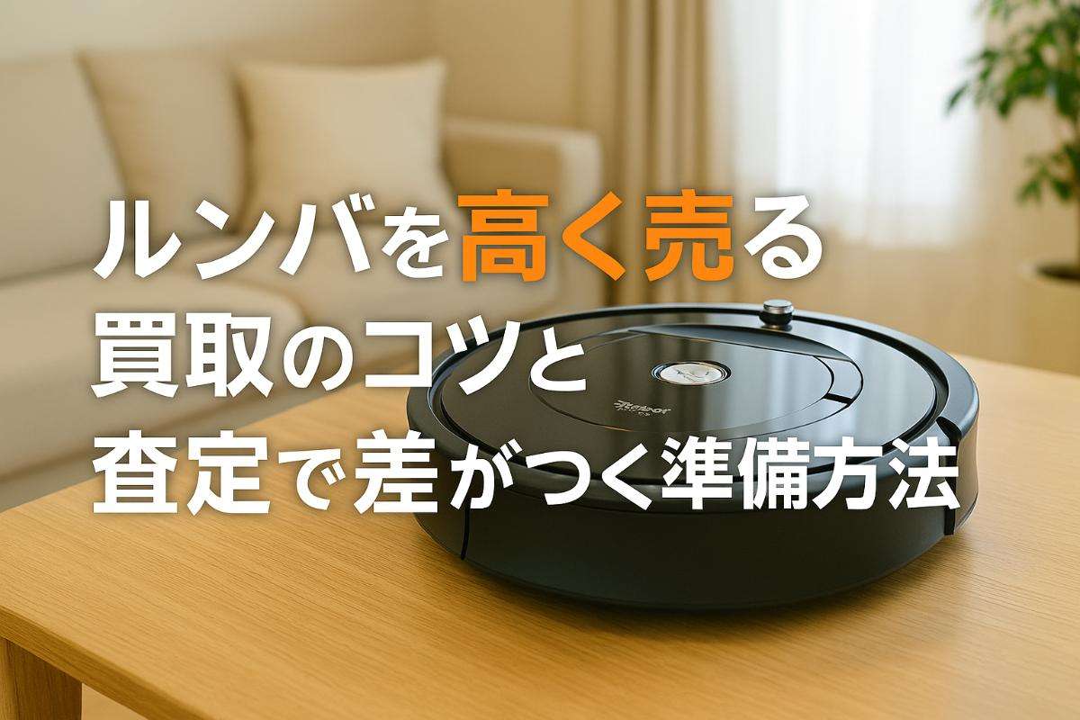 ルンバを高く売る買取のコツと査定で差がつく準備方法