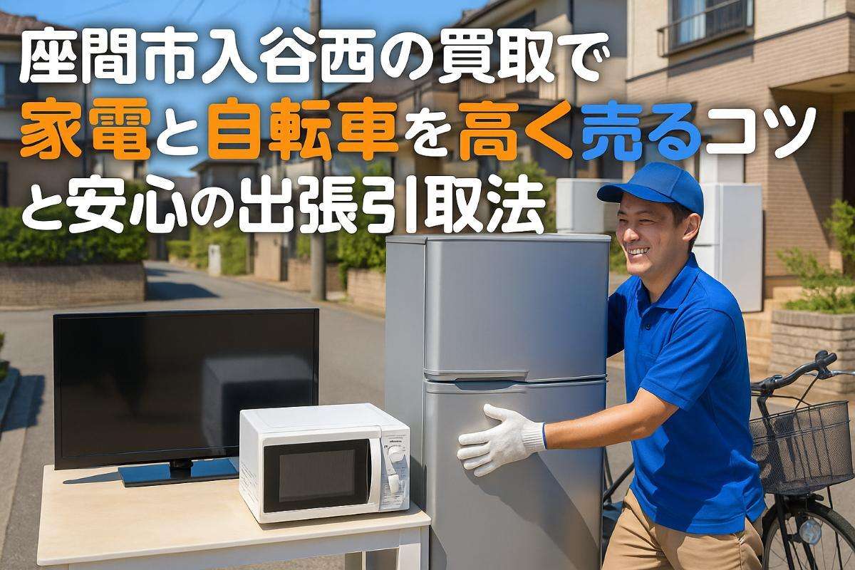 座間市入谷西の買取で家電と自転車を高く売るコツと安心の出張引取法